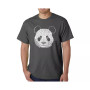 Mens Word Art T-Shirt - Panda Head