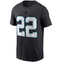 Men's Christian McCaffrey Black Carolina Panthers Name and Number T-shirt