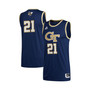 Men's Number 21 Navy Georgia Tech Yellow Jackets Swingman Basketball Jersey