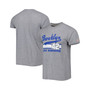 Men's Jackie Robinson Gray Brooklyn Dodgers Cooperstown Collection Remix Jersey Tri-Blend T-shirt