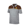 Men's Heathered Gray, Brown Wyoming Cowboys Birdie Polo Shirt