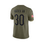 Men's Jessie Bates III Olive Cincinnati Bengals 2022 Salute To Service Limited Jersey