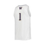 Men's 1 White Washington Huskies Swingman Basketball Jersey