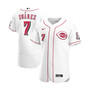 Men's Eugenio Suarez White Cincinnati Reds Home Authentic Player Jersey