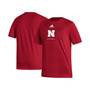 Men's Scarlet Nebraska Huskers Locker Lines Softball Fresh T-shirt