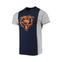 Men's Navy, Heathered Gray Chicago Bears Split T-shirt
