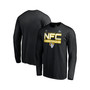 Men's Branded Black Los Angeles Rams 2021 NFC Champions Iconic Slant Long Sleeve T-shirt