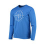 Men's Royal Duke Blue Devils Basketball Icon Legend Performance Long Sleeve T-shirt