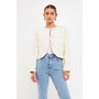 Women's Cropped Tulip Hem Jacket