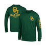 Men's Green Baylor Bears Team Stack Long Sleeve T-shirt