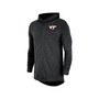 Men's Black Virginia Tech Hokies Slub Space-Dye Performance Long Sleeve Hoodie T-shirt