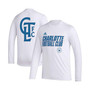 Men's White Charlotte FC Jersey Hook AEROREADY Long Sleeve T-shirt