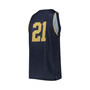 Men's #21 Navy Notre Dame Fighting Irish Alternate Replica Basketball Jersey