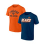 Men's Branded Navy, Orange Chicago Bears Player Pack T-shirt Combo Set