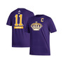 Men's Anze Kopitar Purple Los Angeles Kings Reverse Retro 2.0 Name and Number T-shirt