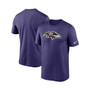 Men's Purple Baltimore Ravens Logo Essential Legend Performance T-shirt