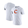 Men's White Clemson Tigers School Logo Legend Performance T-shirt