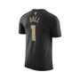 Men's Brand LaMelo Ball Black Charlotte Hornets 2022/23 City Edition Name and Number T-shirt