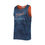 Men's Navy Detroit Tigers Floral Reversible Mesh Tank Top