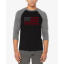 Men's Raglan Baseball Word Art USA Flag T-shirt