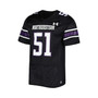 Men's #51 Black Northwestern Wildcats Team Wordmark Replica Football Jersey