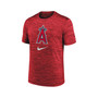 Men's Red Los Angeles Angels Logo Velocity Performance T-shirt