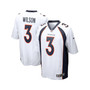 Men's Russell Wilson White Denver Broncos Game Jersey