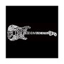 Rock Guitar Men's Raglan Word Art T-shirt