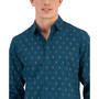 Men's Fulano Diamond Print Long Sleeve Shirt, Created for Macy's