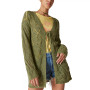 Women's Tie-Front Long-Sleeve Cardigan