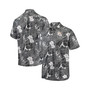 Men's Black Pittsburgh Steelers Coconut Point Playa Floral IslandZone Button-Up Shirt
