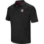 Men's Heather Black Florida State Seminoles Down Swing Polo Shirt