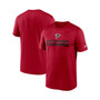 Men's Red Atlanta Falcons Legend Microtype Performance T-shirt