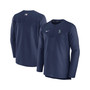 Men's Navy Seattle Mariners Authentic Collection Game Time Performance Half-Zip Top