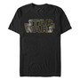 Star Wars Men's Galaxy Background Logo Short Sleeve T-Shirt