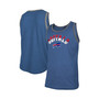 Men's Heathered Royal Buffalo Bills Ringer Tri-Blend Tank Top