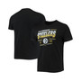 Men's Black Pittsburgh Steelers Throwback T-shirt