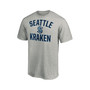 Men's Branded Heathered Gray Seattle Kraken Big and Tall Victory Arch T-shirt