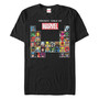 Marvel Men's Comic Collection The Periodic Table of Marvel Men's Short Sleeve T-Shirt