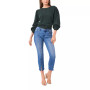 Women's Variegated Cables Crew Neck Sweater