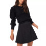 Women's Variegated Cables Crew Neck Sweater
