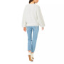 Women's Variegated Cables Crew Neck Sweater