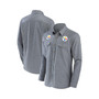 Men's NFL x Darius Rucker Collection by Gray Pittsburgh Steelers Chambray Button-Up Long Sleeve Shirt