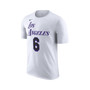 Men's LeBron James White Los Angeles Lakers 2022/23 City Edition Name Number T-shirt