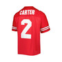 Men's Cris Carter Scarlet Ohio State Buckeyes Authentic Jersey