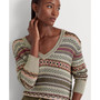 Women's Fair Isle V-Neck Sweater
