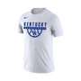 Men's White Kentucky Wildcats Basketball Drop Legend Performance T-shirt