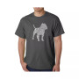 Men's Word Art T-Shirt - Pit bull