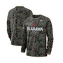 Men's Camo Alabama Crimson Tide Military Appreciation Performance Long Sleeve T-shirt