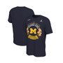 Men's Brand Navy Michigan Wolverines College Football Playoff 2021 Orange Bowl Bound Illustrated T-shirt